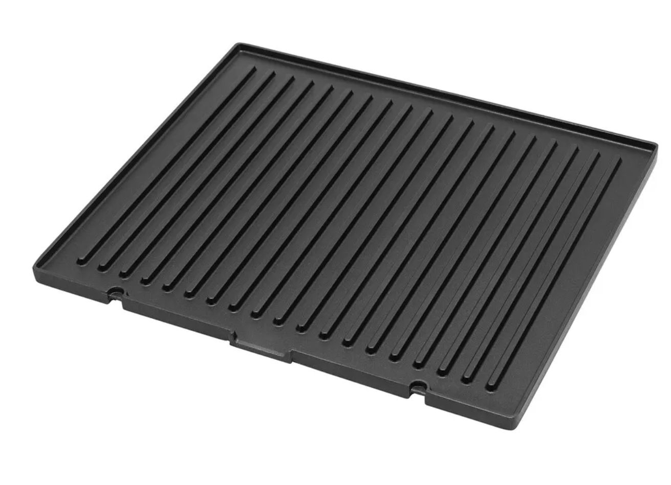 Рабочая панель рифлёная в сборе с ТЭНом 1000W для гриля Polaris 018638