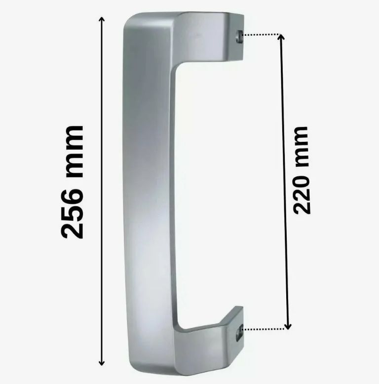 4900061200 Ручка для холодильника Beko, серая.